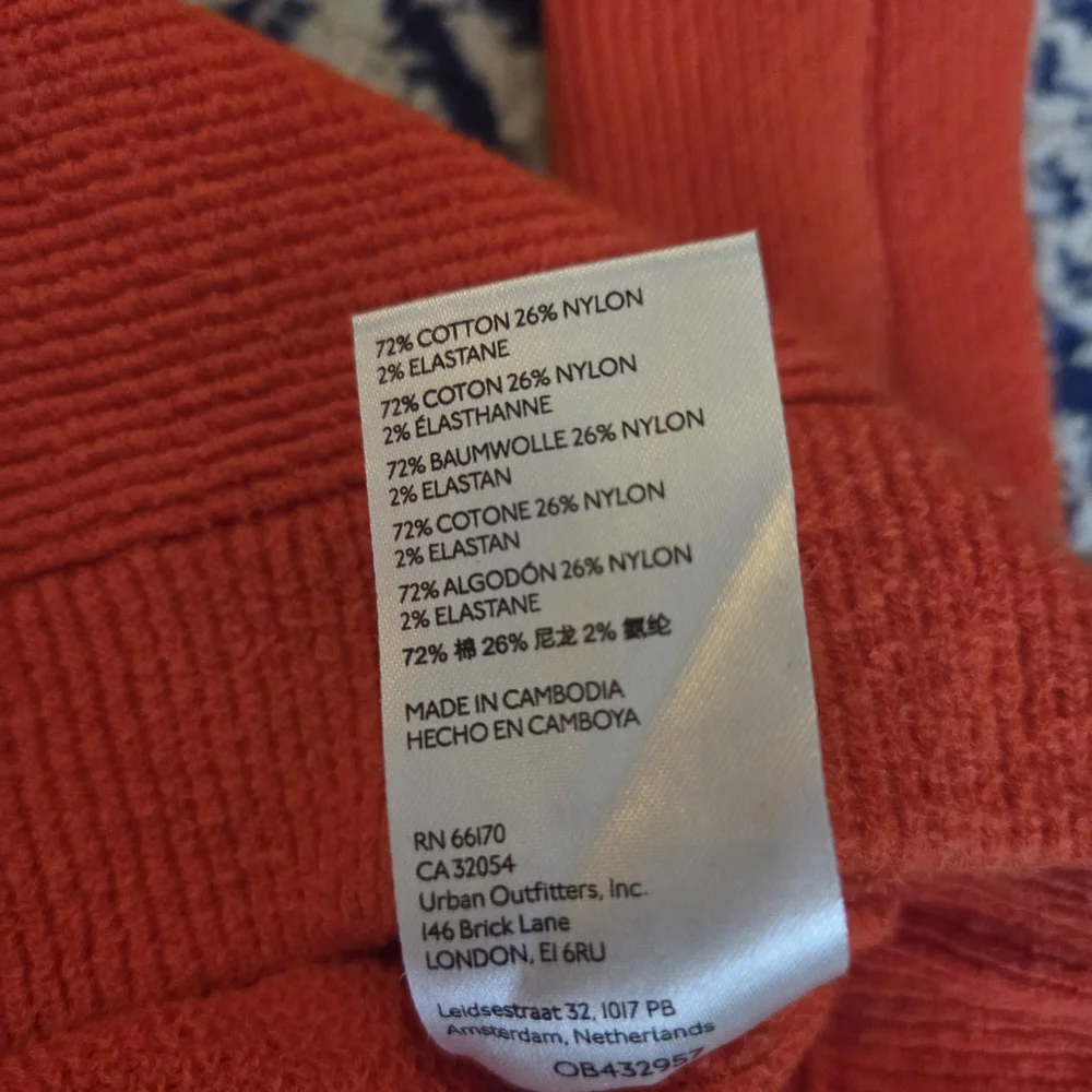 Free People Vibrant Orange Turtleneck Sweater - Picture 4 of 8